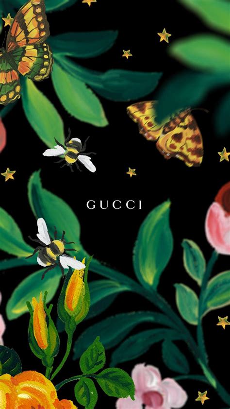 gucci bee wallpaper|gucci wallpaper interior.